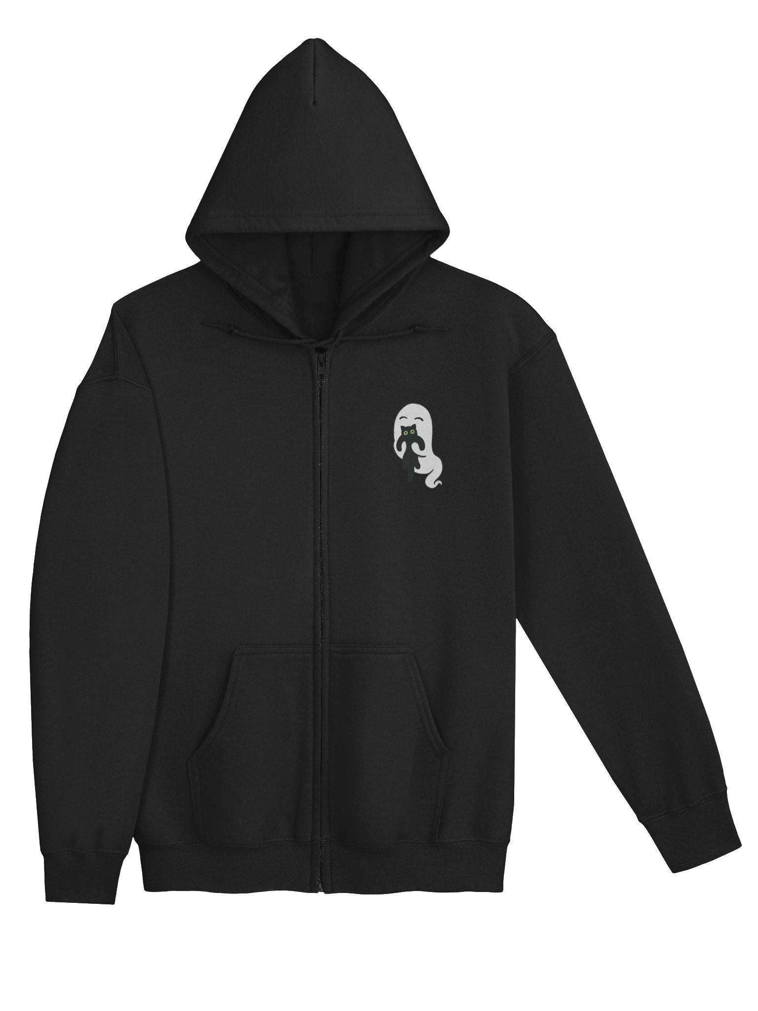 Ghost Kitty Zip Up Hoodie product image (3)