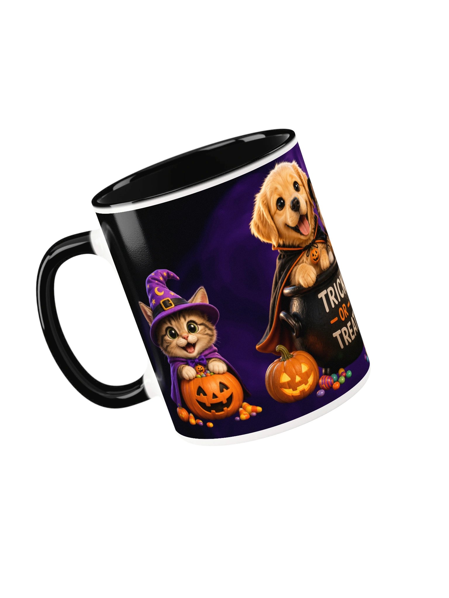 Halloween Black Cat Pumpkin Mug product image (21)