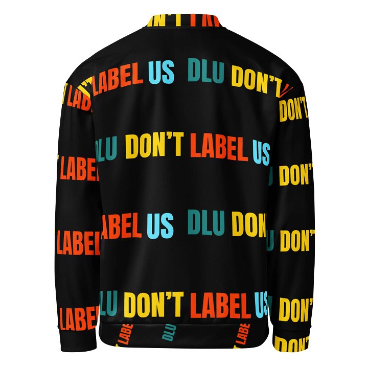 DLU DON’T LABEL US® Rebel Statement All-Over Print Bomber Jacket product image (2)