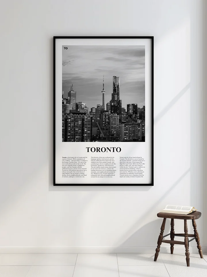 Toronto 03 Newspaper Poster | Framed product image (2)