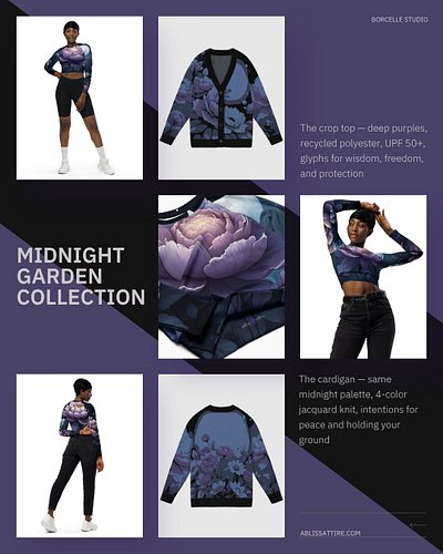 There's a whole universe in the Midnight Garden.

The crop top for the days you're doing the deep work and need your skin pro...