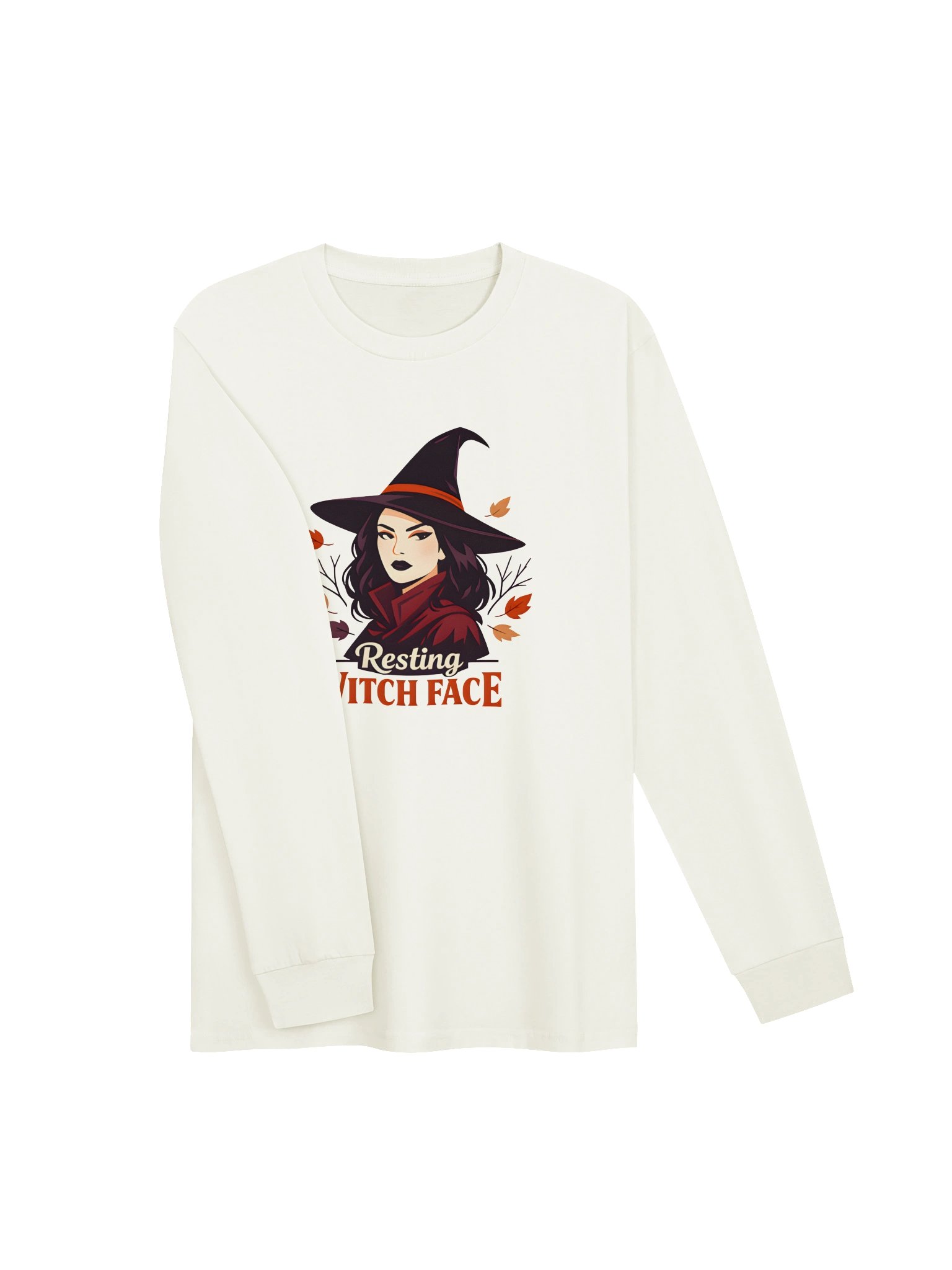Resting Witch Face Halloween Long Sleeve Tee product image (9)