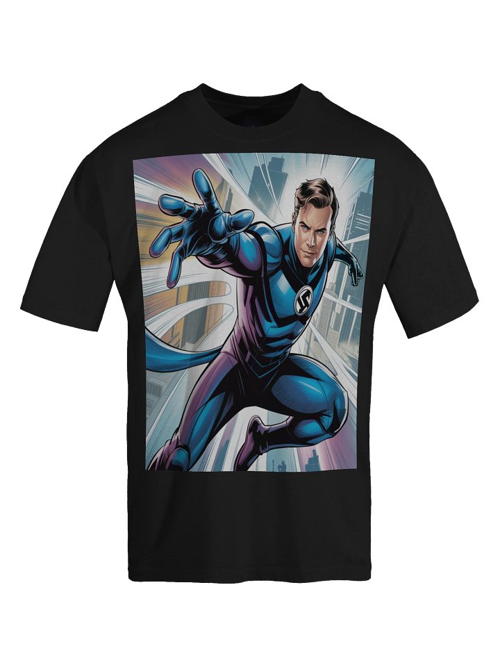 Mister Fantastic Metropolis Stretch Oversized Faded T-Shirt – Elastic Urban Eclipse product image (1)