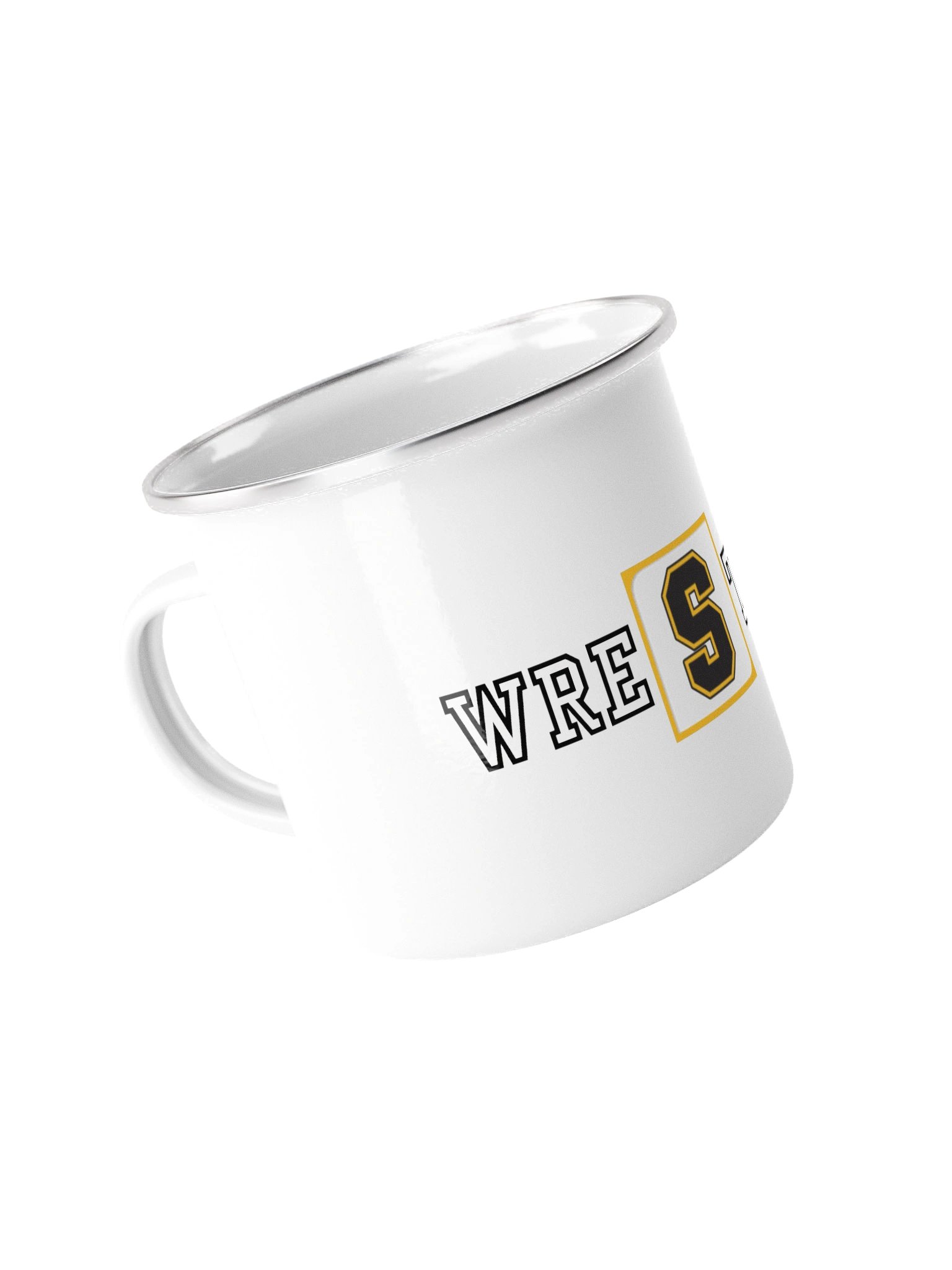 Wrestling Wordmark Enamel Mug product image (4)