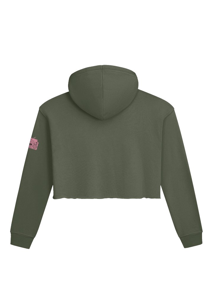 Crop Top Hoodie with Left Sleeve CRW Logo product image (6)