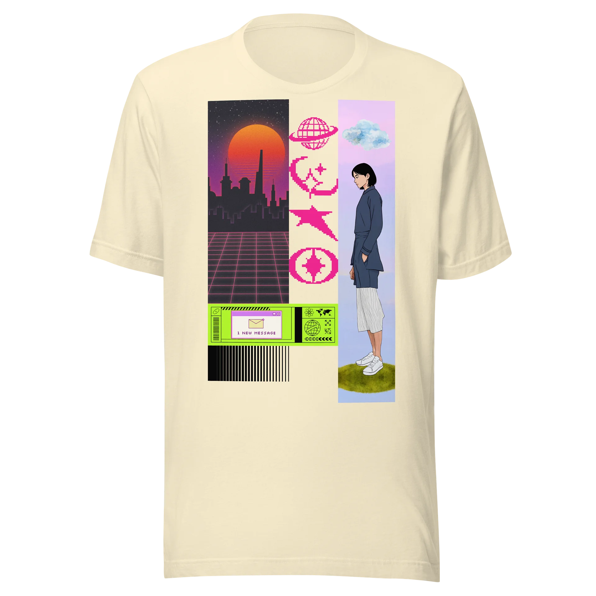 Retro Neon Message Collage Tee product image (5)