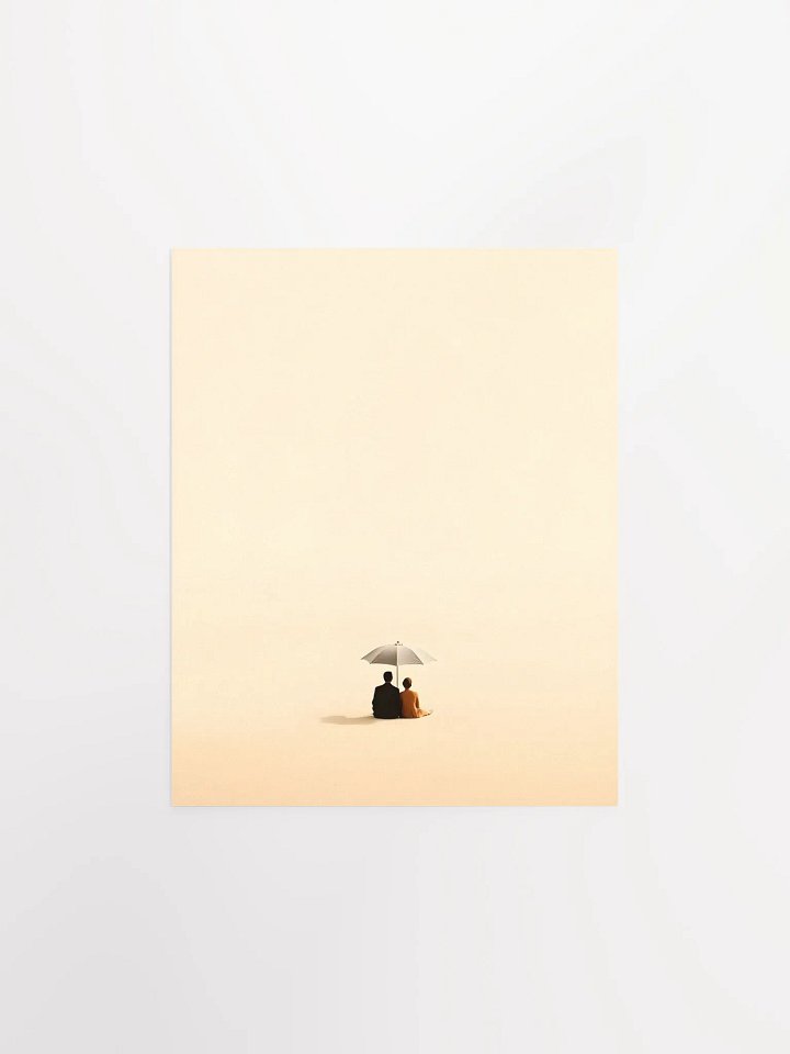 Couple Staring in the Desert Under an Umbrella product image (5)