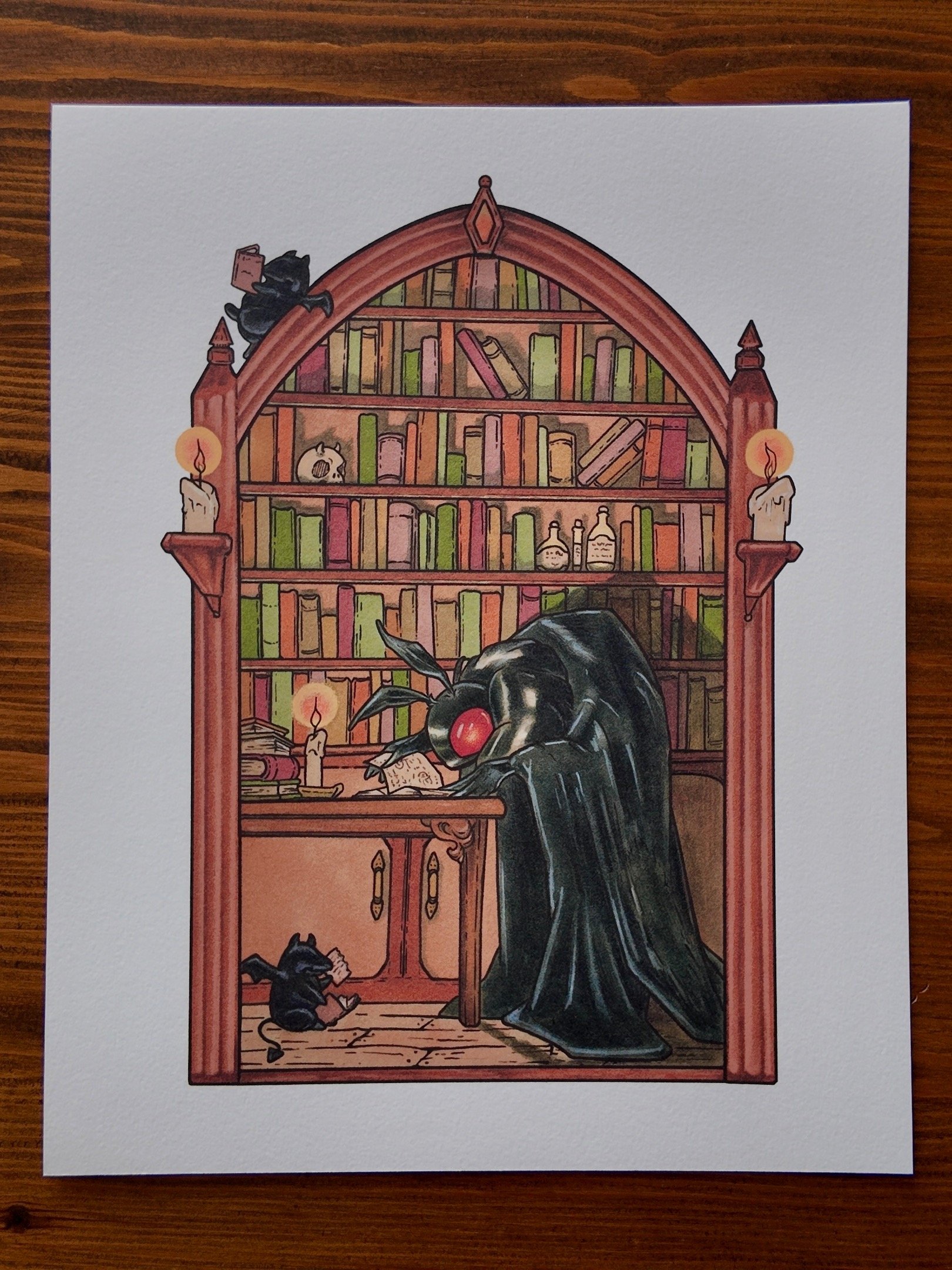 Moth Bitten Library Print product image (2)