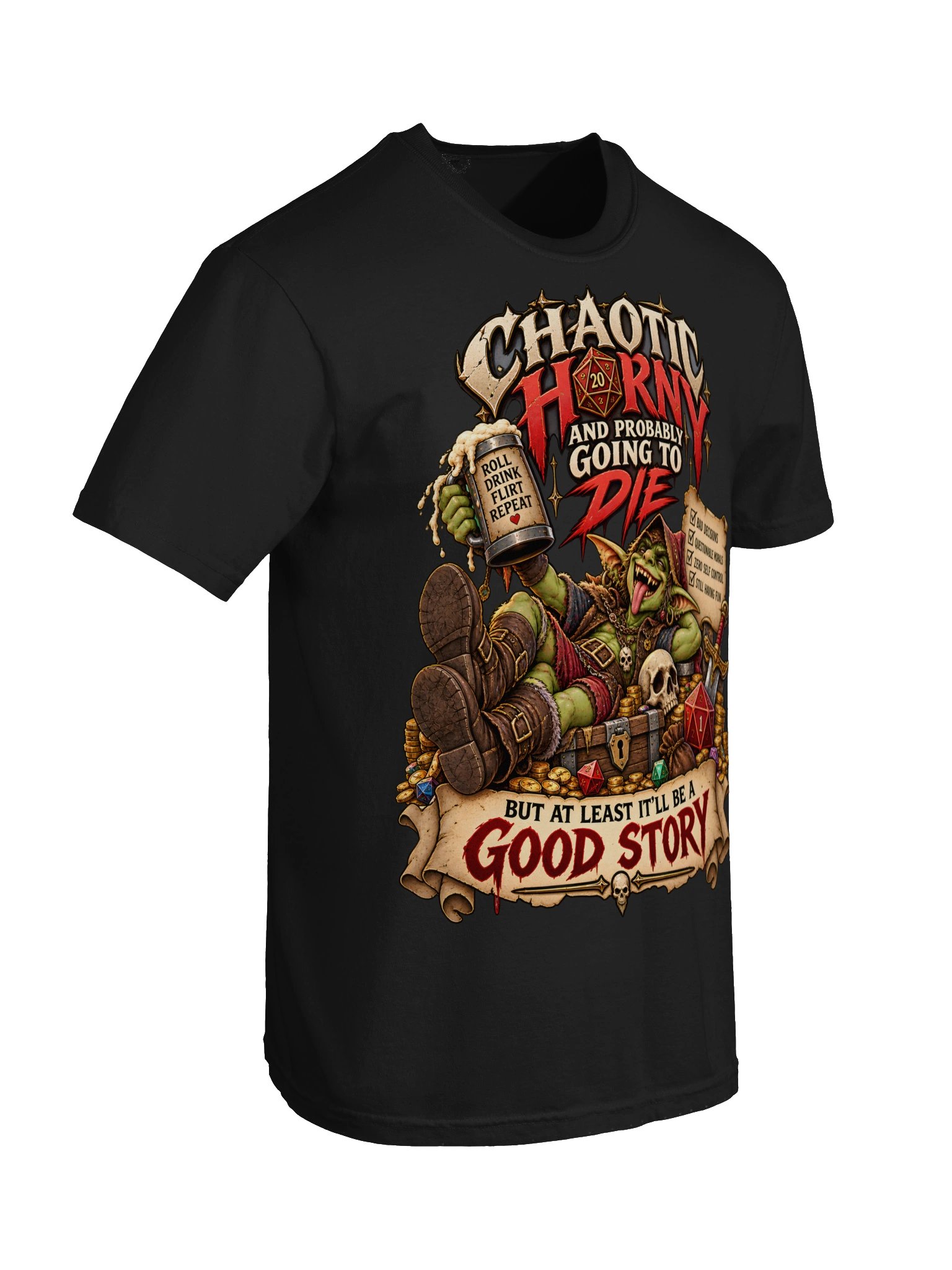 Chaotic Horny Goblin D&D Tee product image (10)
