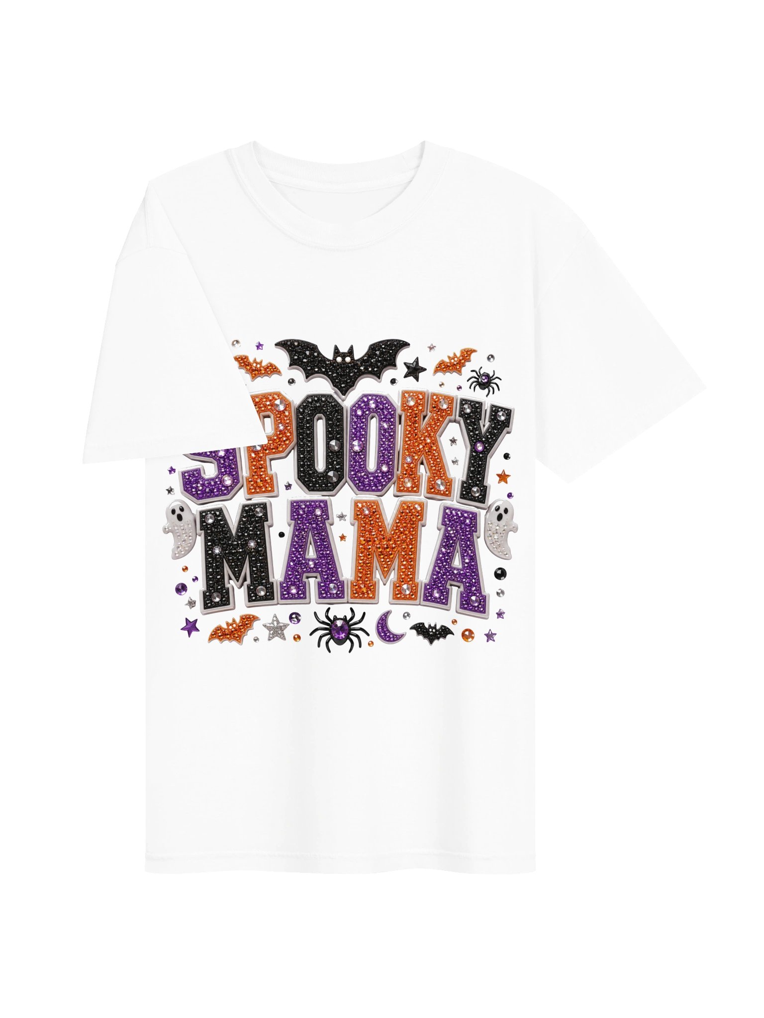 Spooky MAMA - Sarcastic Funny Animal Lover Halloween T-Shirt | Witty Mom Humor Tee product image (3)