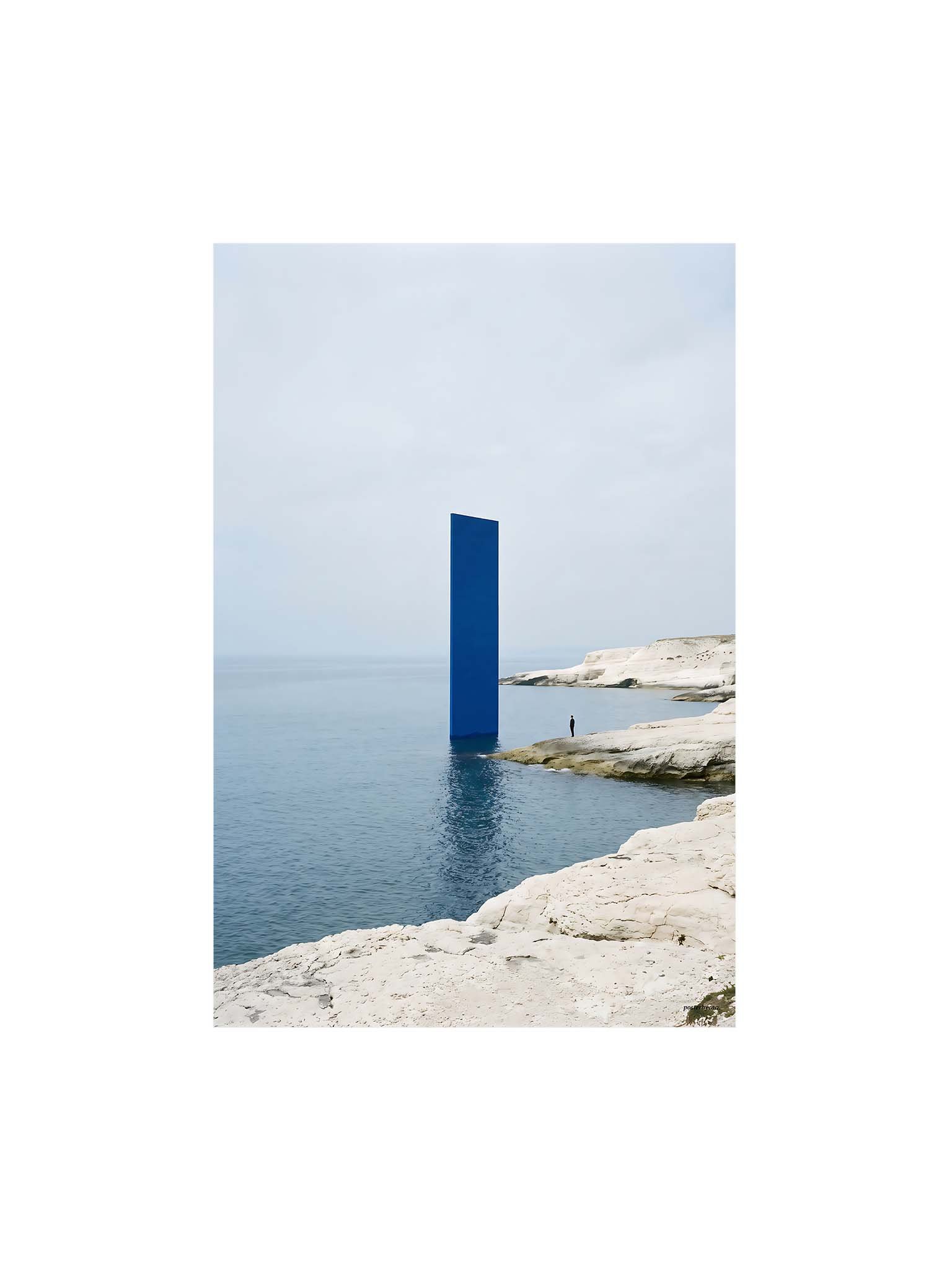 The Blue Interruption - Surreal Coastal Wall Art product image (1)