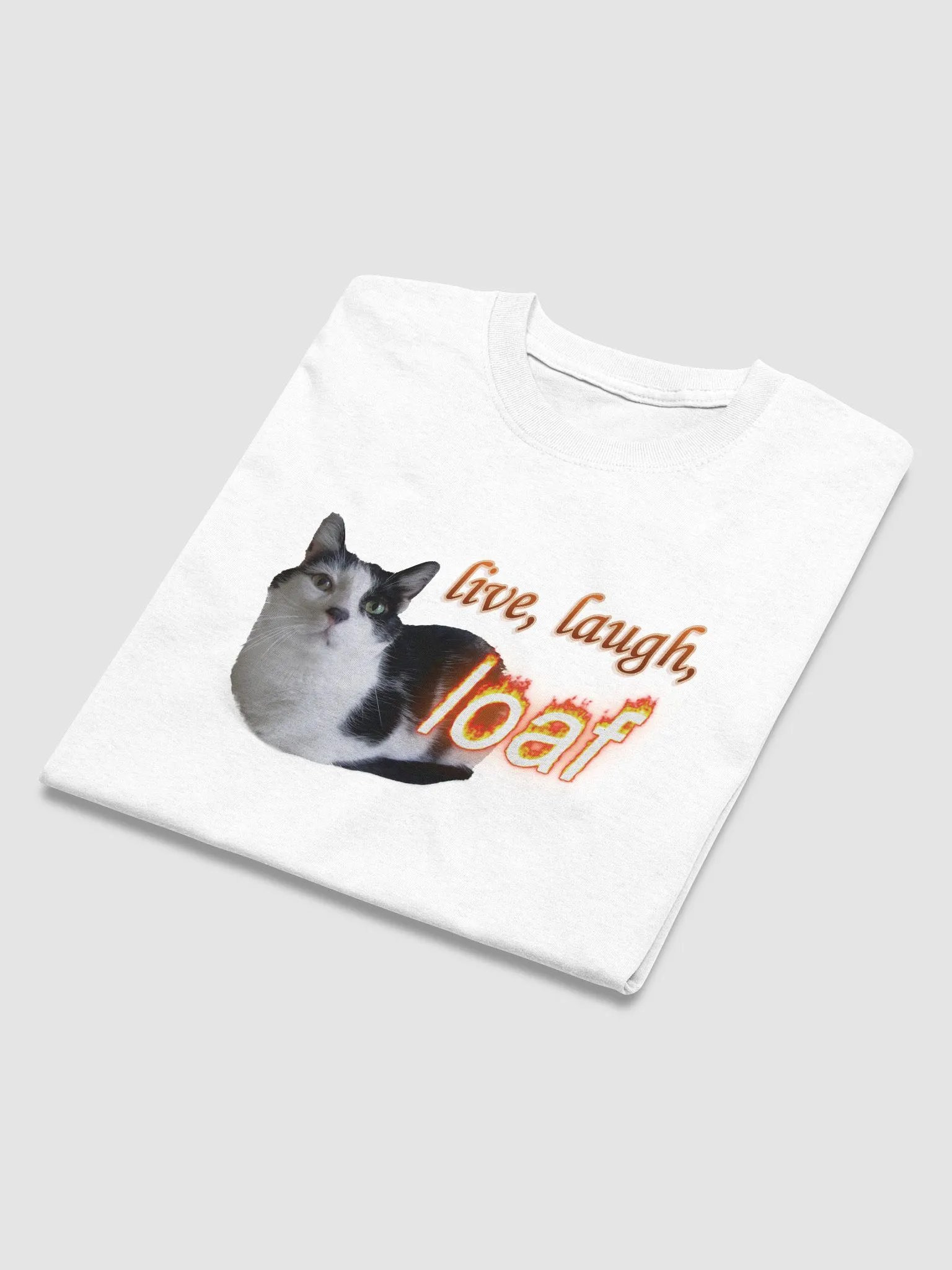 Live Laugh Loaf Cat T-shirt product image (52)