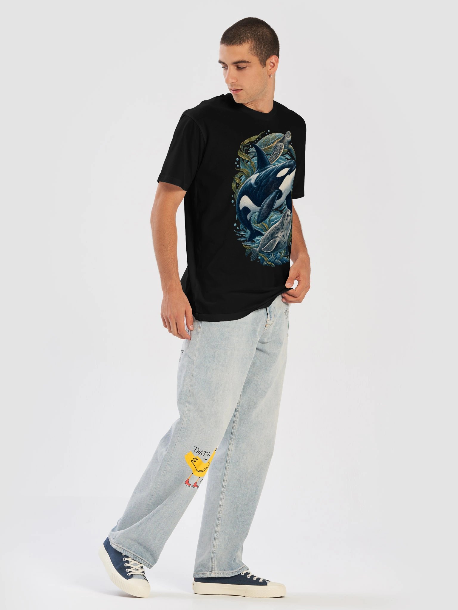 Ocean Harmony Orca Tee product image (4)