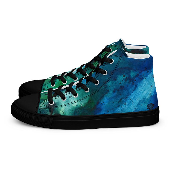 Coherence - Women's Unique Canvas Shoes with Watervolour Design product image (1)