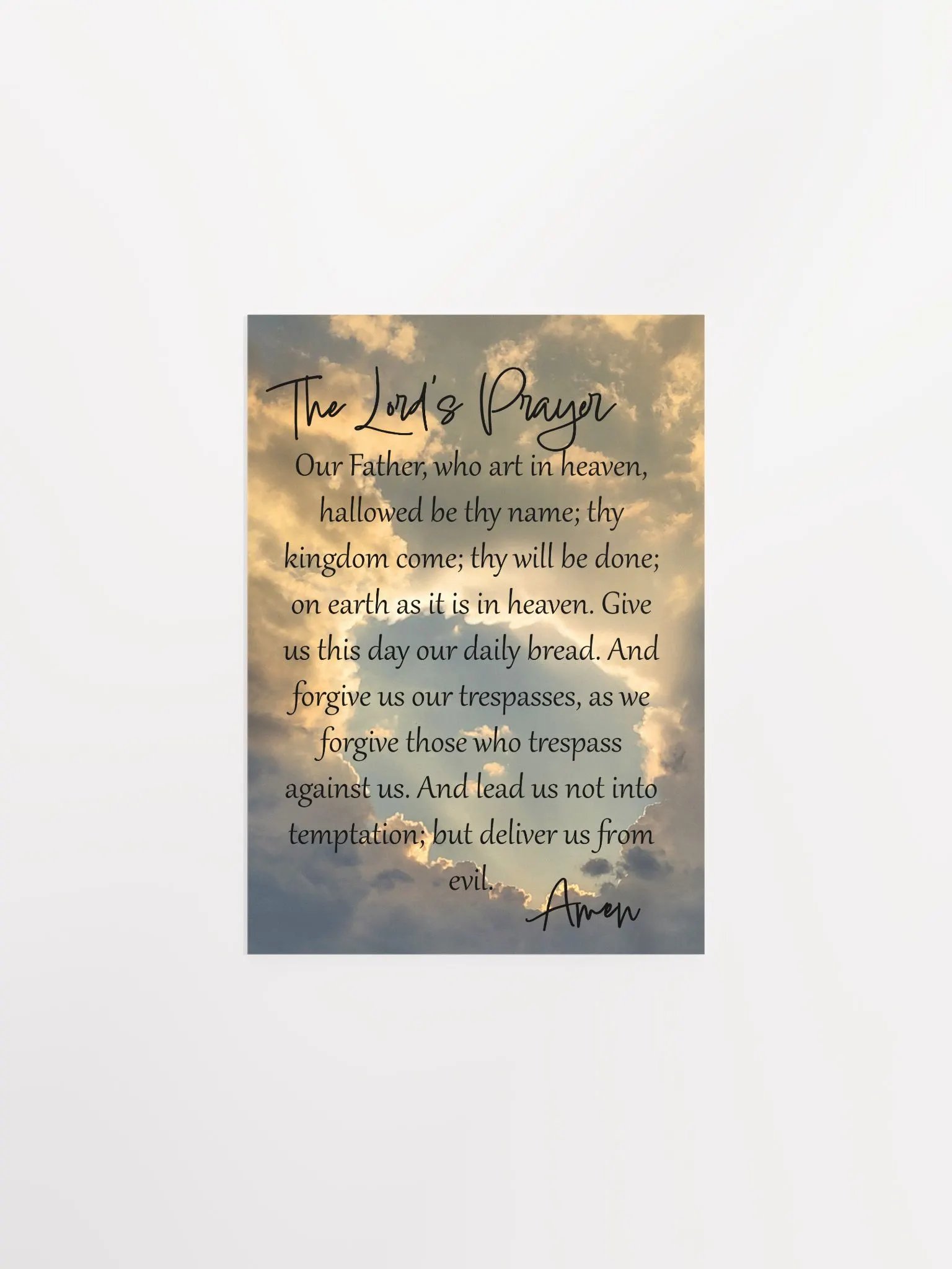 The Lord's Prayer - Print product image (1)