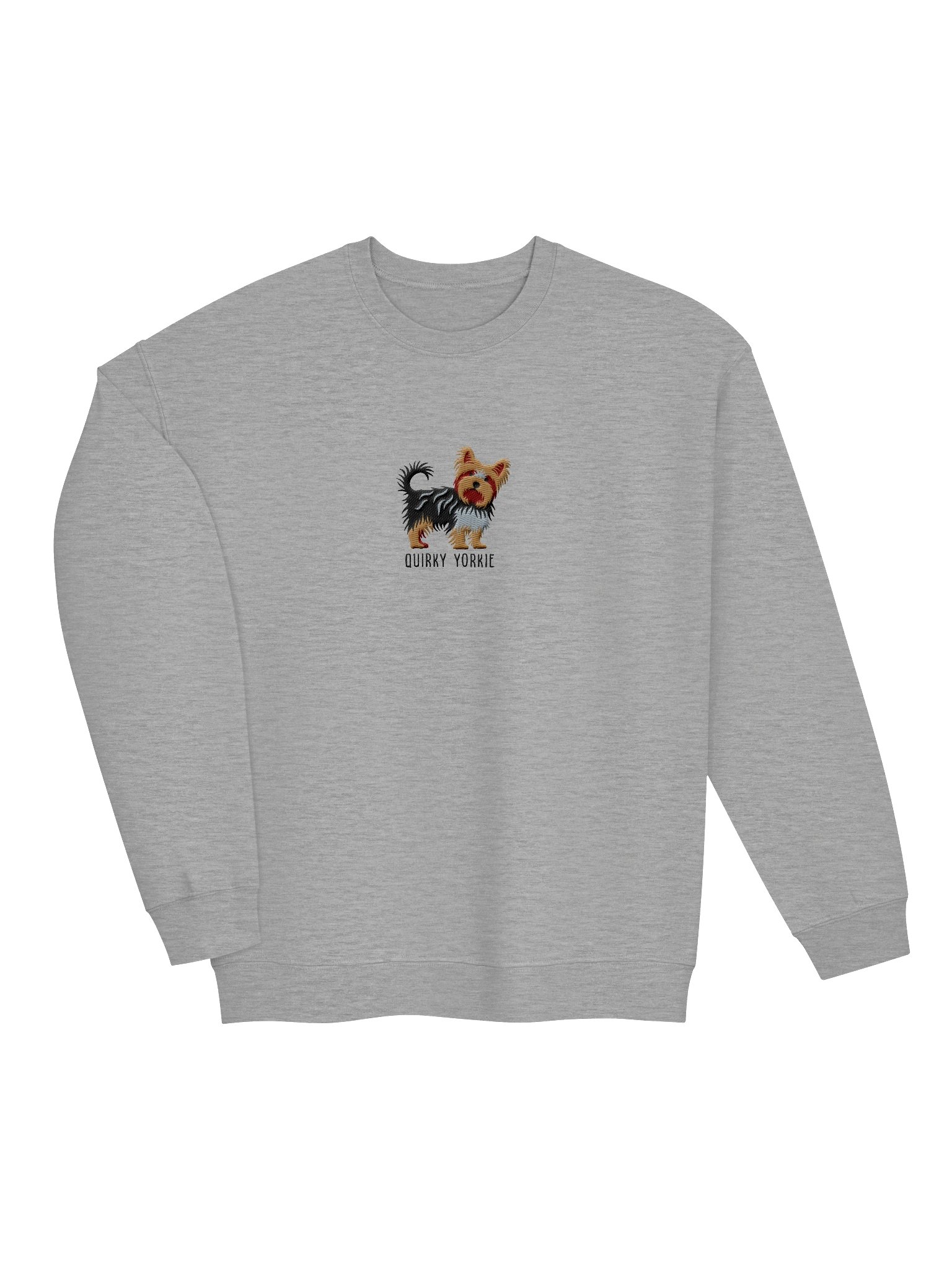 Quirky Yorkie Sweatshirt (Embroidered) of a Yorkshire Terrier(2) product image (6)