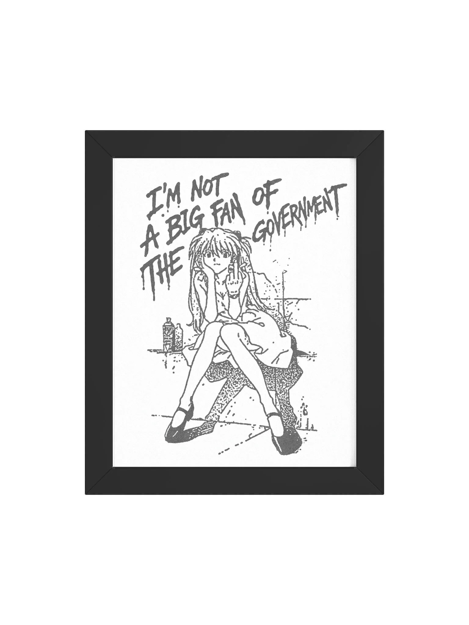 NOT A BIG FAN ! Framed Print. product image (4)