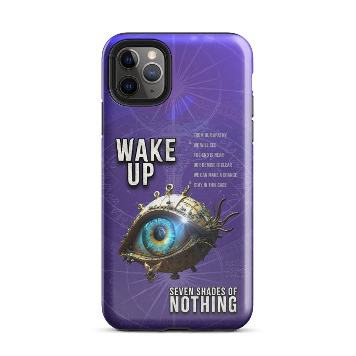 “Wake Up” single artwork iPhone case – dark cinematic from Seven Shades of Nothing product image (2)