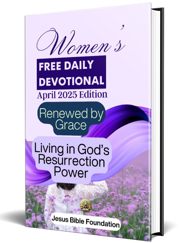 Women’s Free Daily Devotional April 2025 Edition: Renewed by Grace: Living in God’s Resurrection Power product image (1)