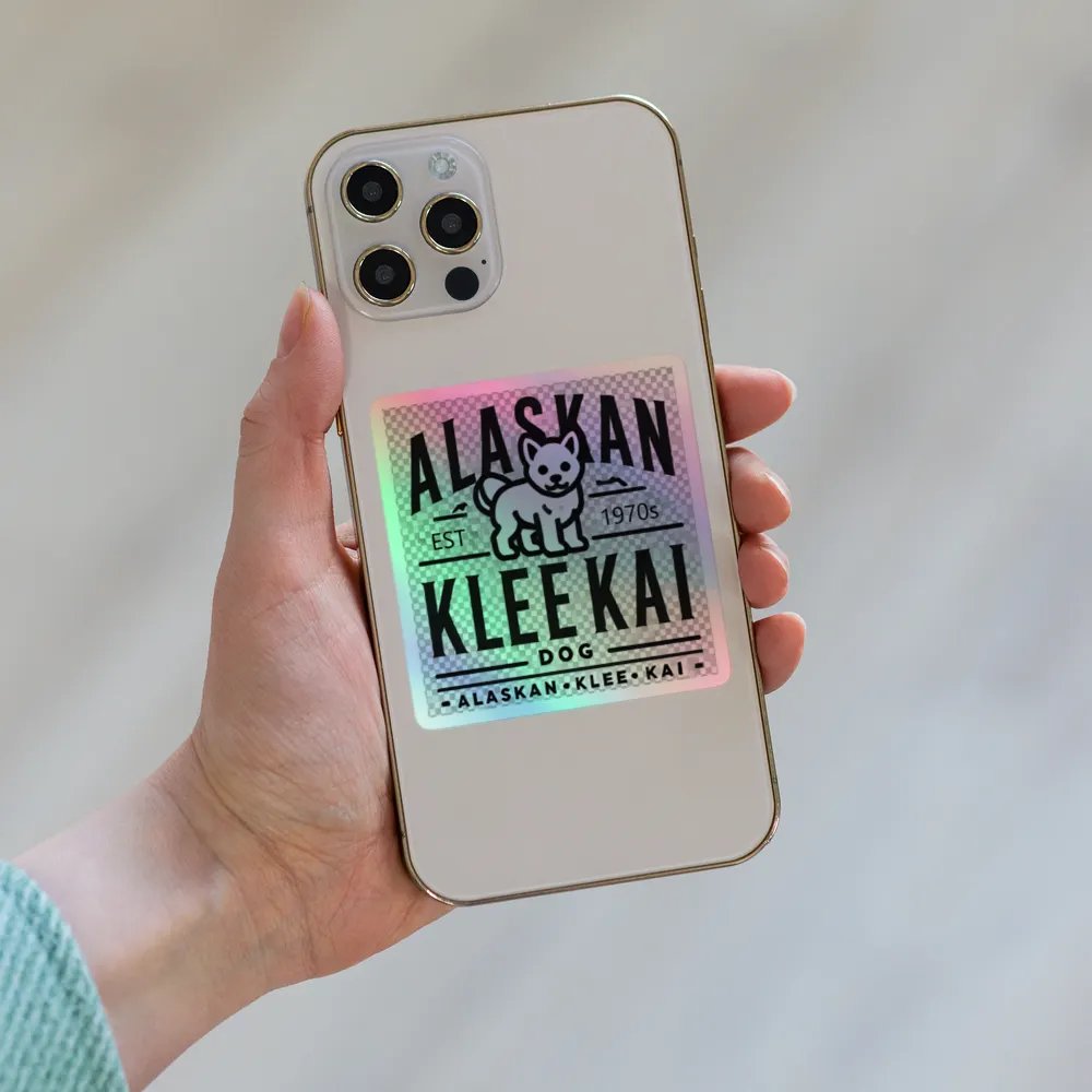 Alaskan Klee Kai Holographic Sticker product image (4)