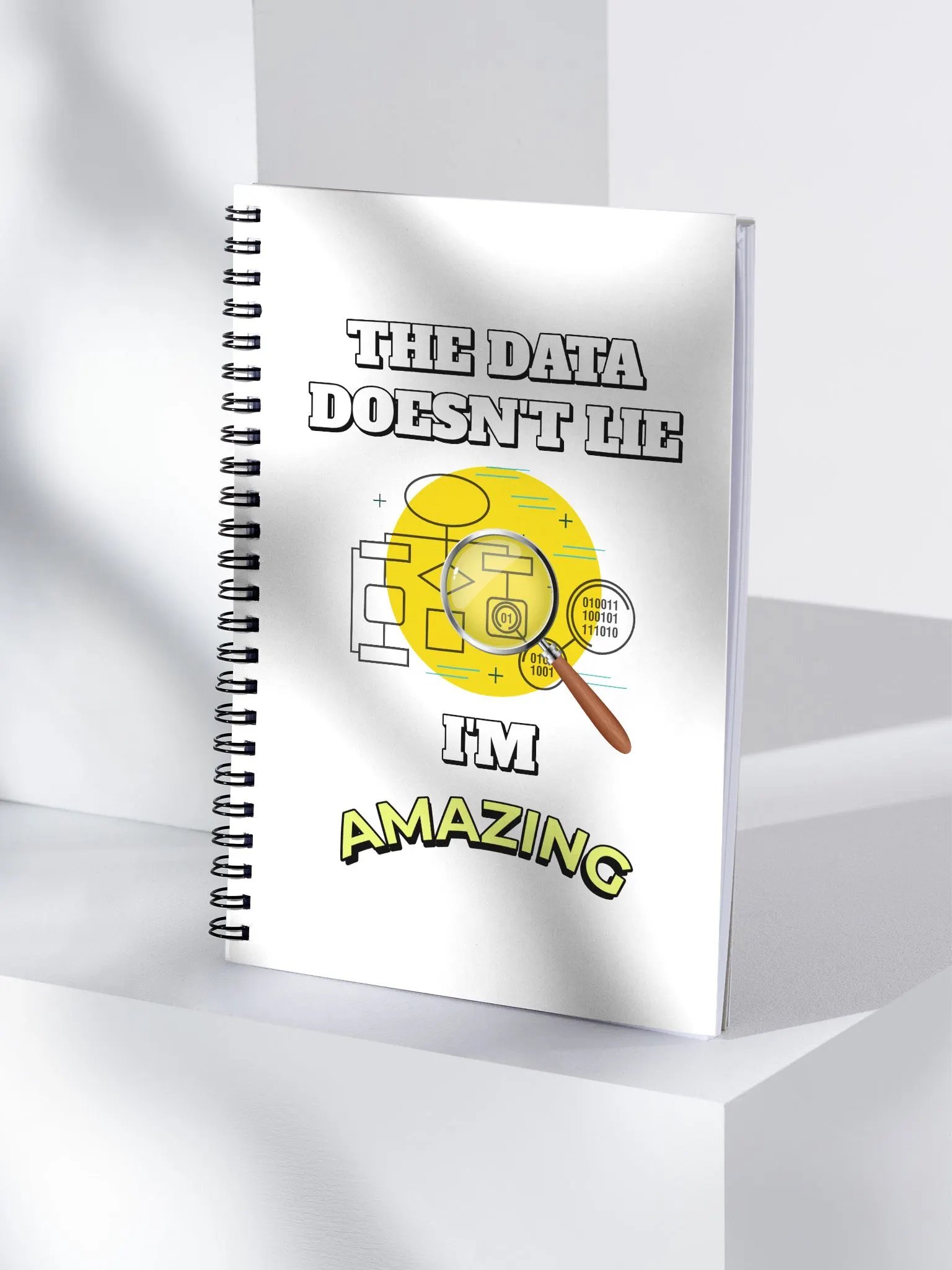 The Data Doesn't Lie - I'm Amazing Funny Spiral Notebook product image (2)