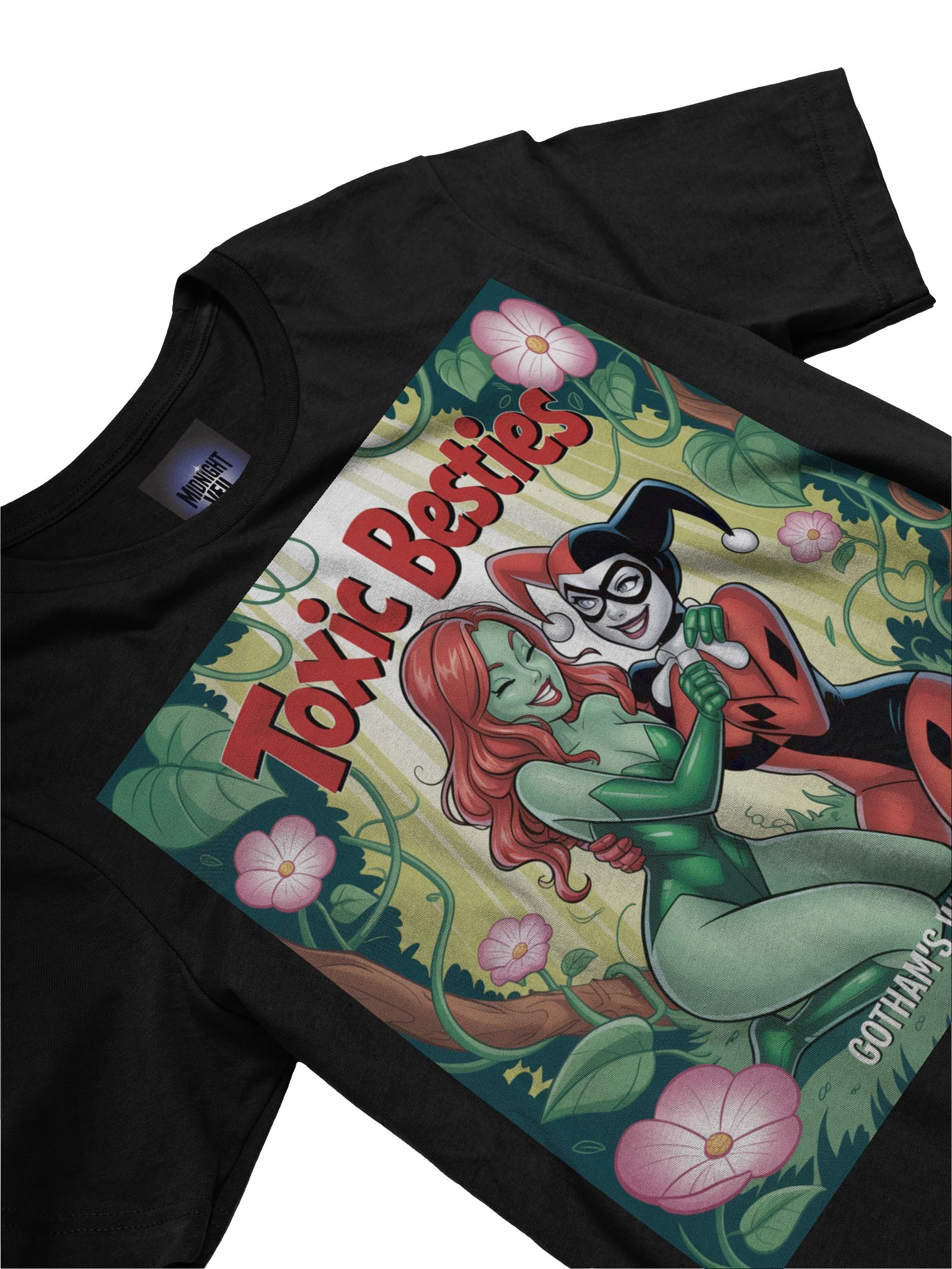 Toxic Besties: Poison Ivy and Harley Quinn's Wildflower Whisper Graphic Tee product image (5)