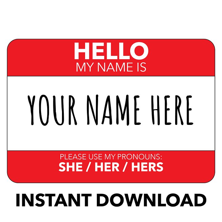She / Her / Hers Pronoun Display product image (2)