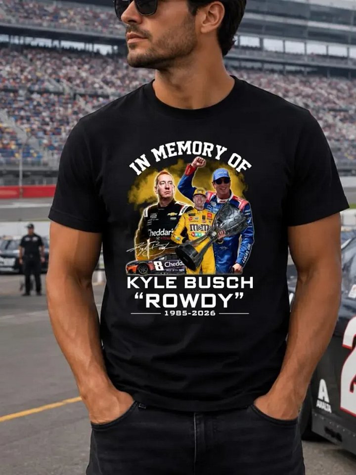 In Memory of Kyle Busch Shirt Rowdy 1985-2026 Memorial Tee product image (2)