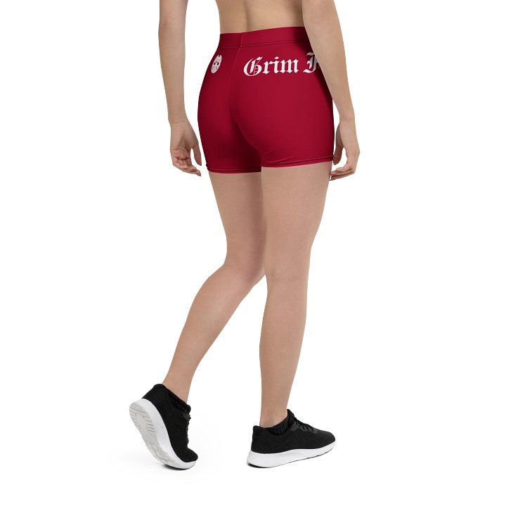 GRIMFAM - PERKY PEACH GYM SHORTS #1 Crimson Red product image (1)