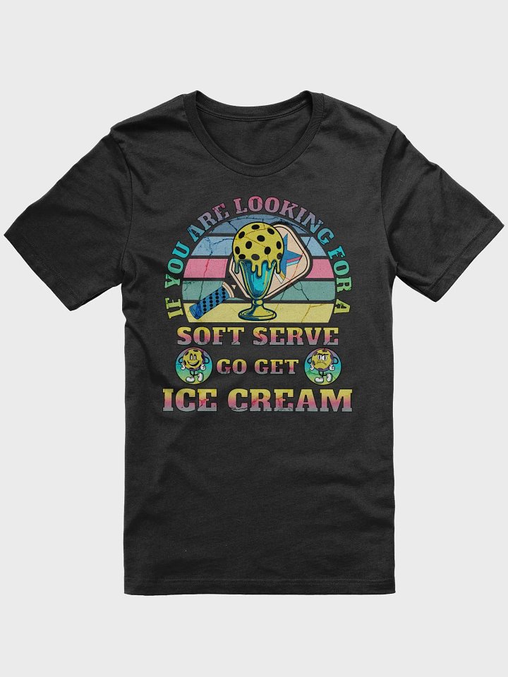 Soft Serve Go Get Ice Cream Pickleball T-Shirt product image (1)