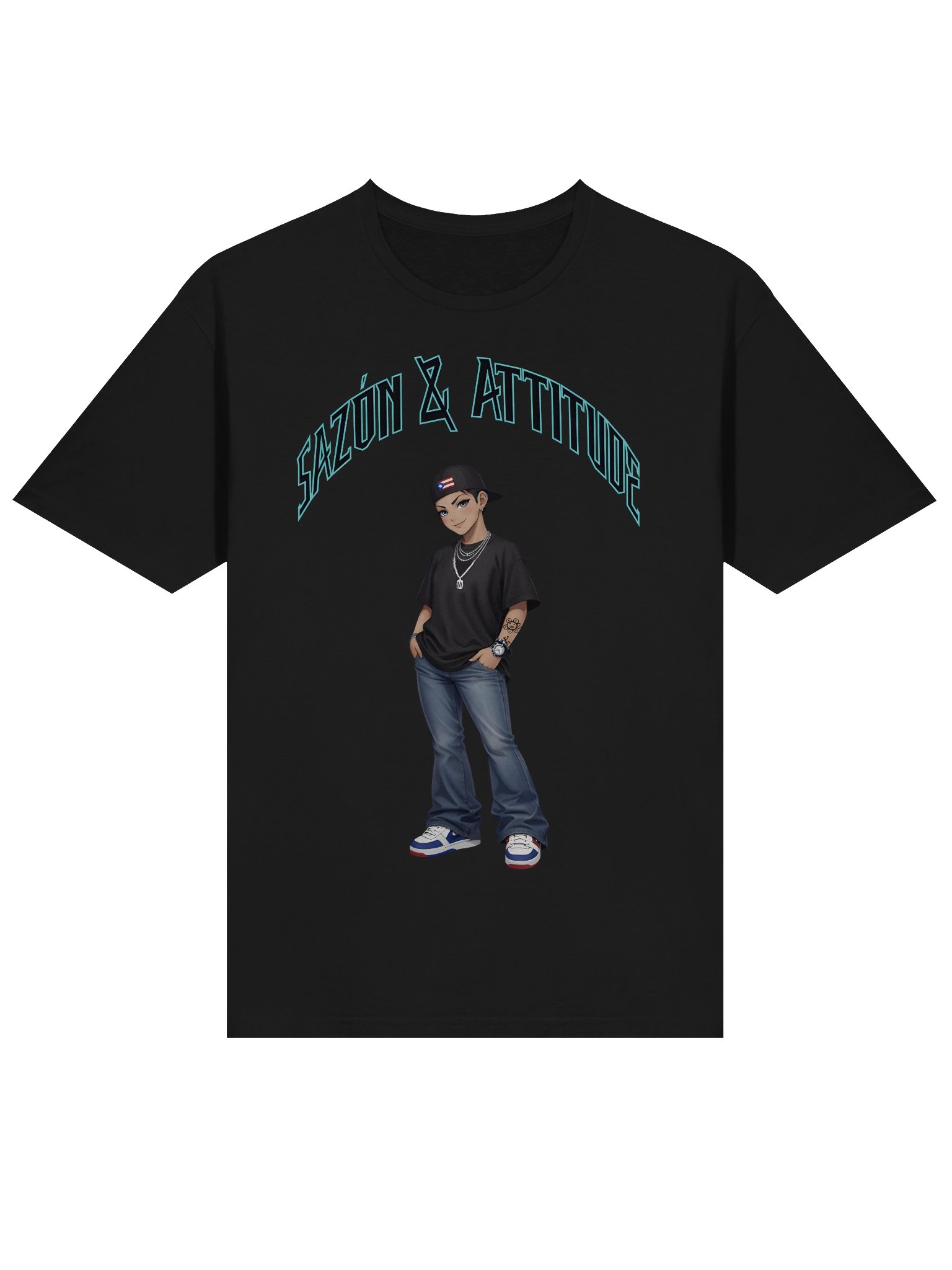 Sazon & Attitude T-shirt product image (18)