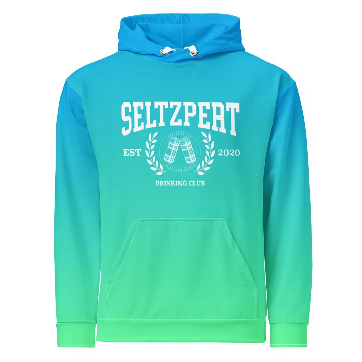 Seltzpert Drinking Club Hoodie Blue Lagoon product image (1)