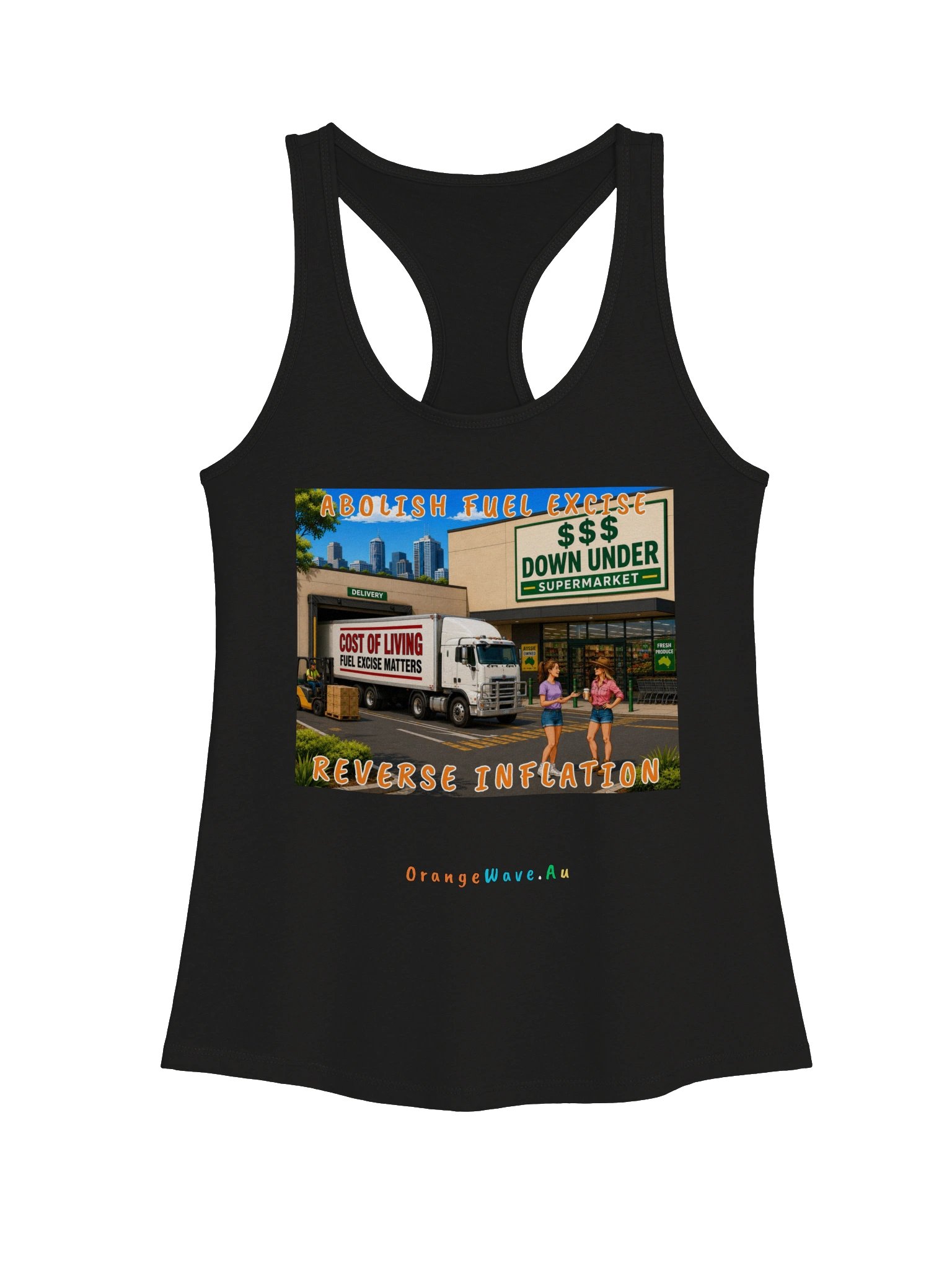 Abolish Fuel Excise Reverse Inflation Racerback Tank product image (2)