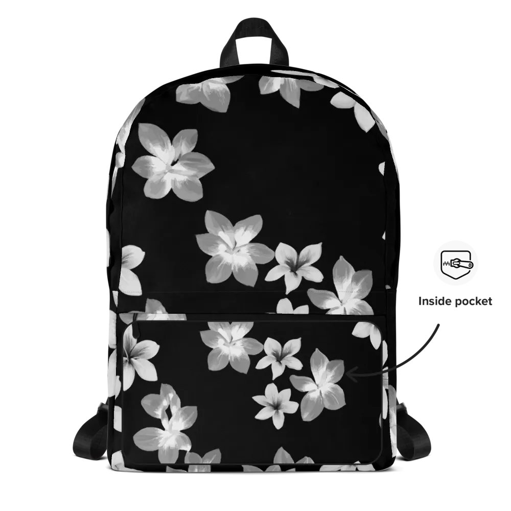 Volcanic Ash Translucent Caribbean Flower Print Backpack product image (7)