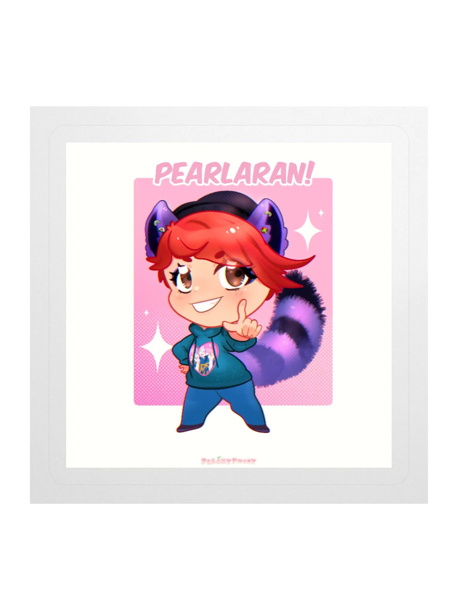 Racoon Pearl Sticker product image (1)