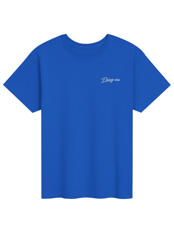 Hooked On Freedom - Patriotic Lake Texoma Fishing T-Shirt | Gildan 5000 Heavy Cotton Tee product image (2)
