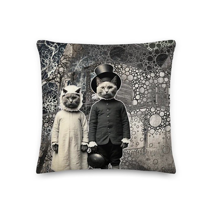 Whimsical Cat Duo Premium Pillow product image (3)