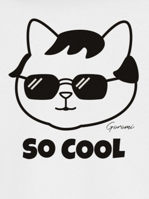 Goromi the Cat in Wig (SO COOL) - Unisex Youth Sweatshirt product image (1)