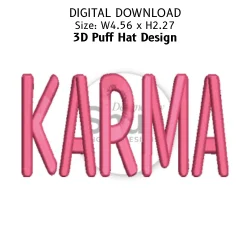 Karma 3D Puff Hat Design product image (1)