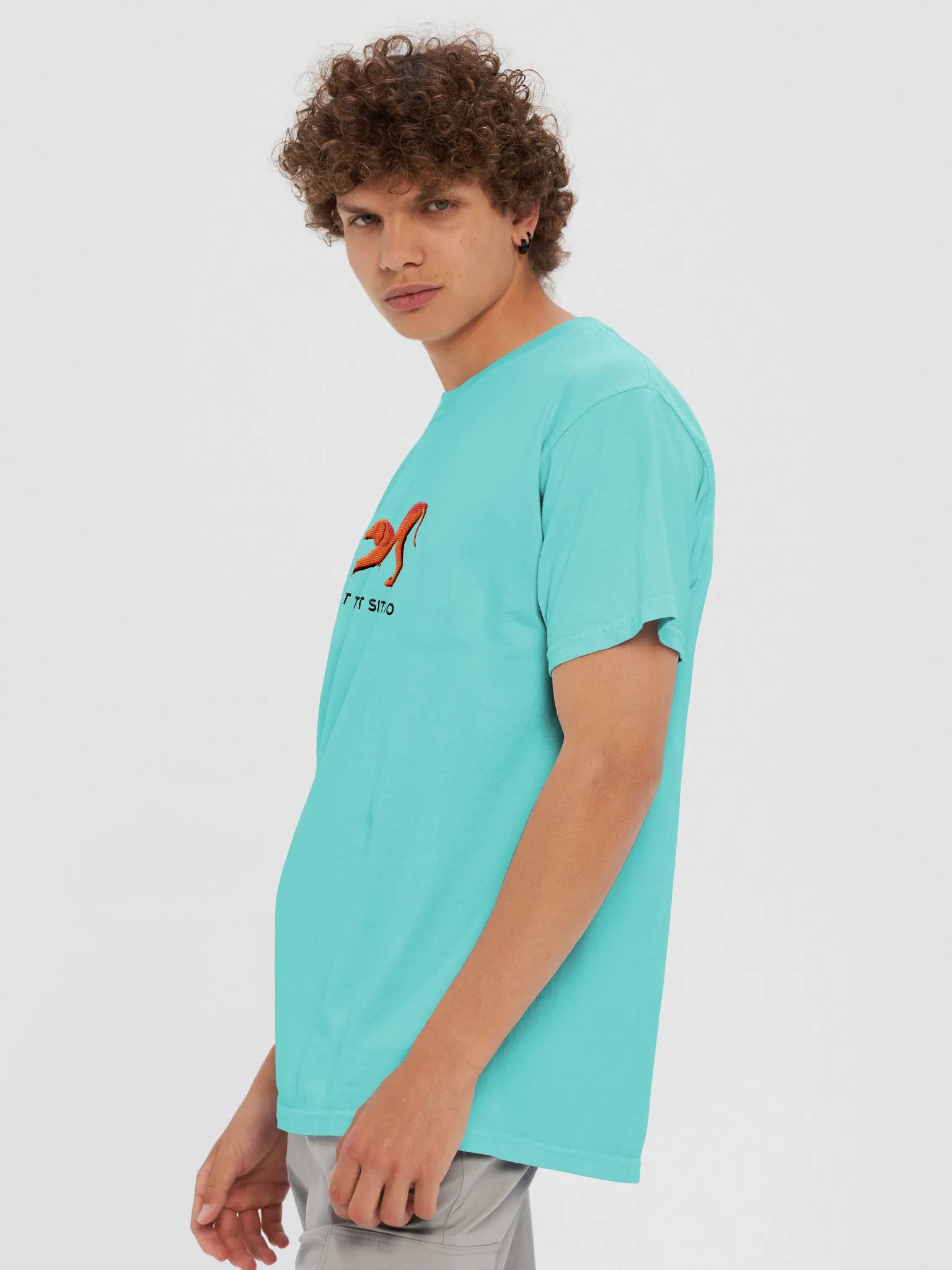 Let That Sit Go T-Shirt(Embroidered) of a Vizsla product image (8)
