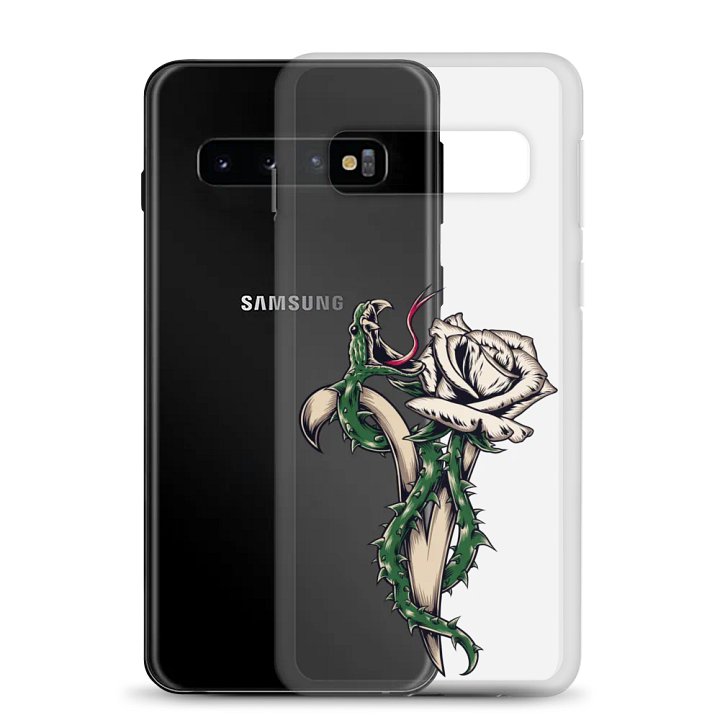 White V-Rose Clear Samsung Phone Case product image (22)