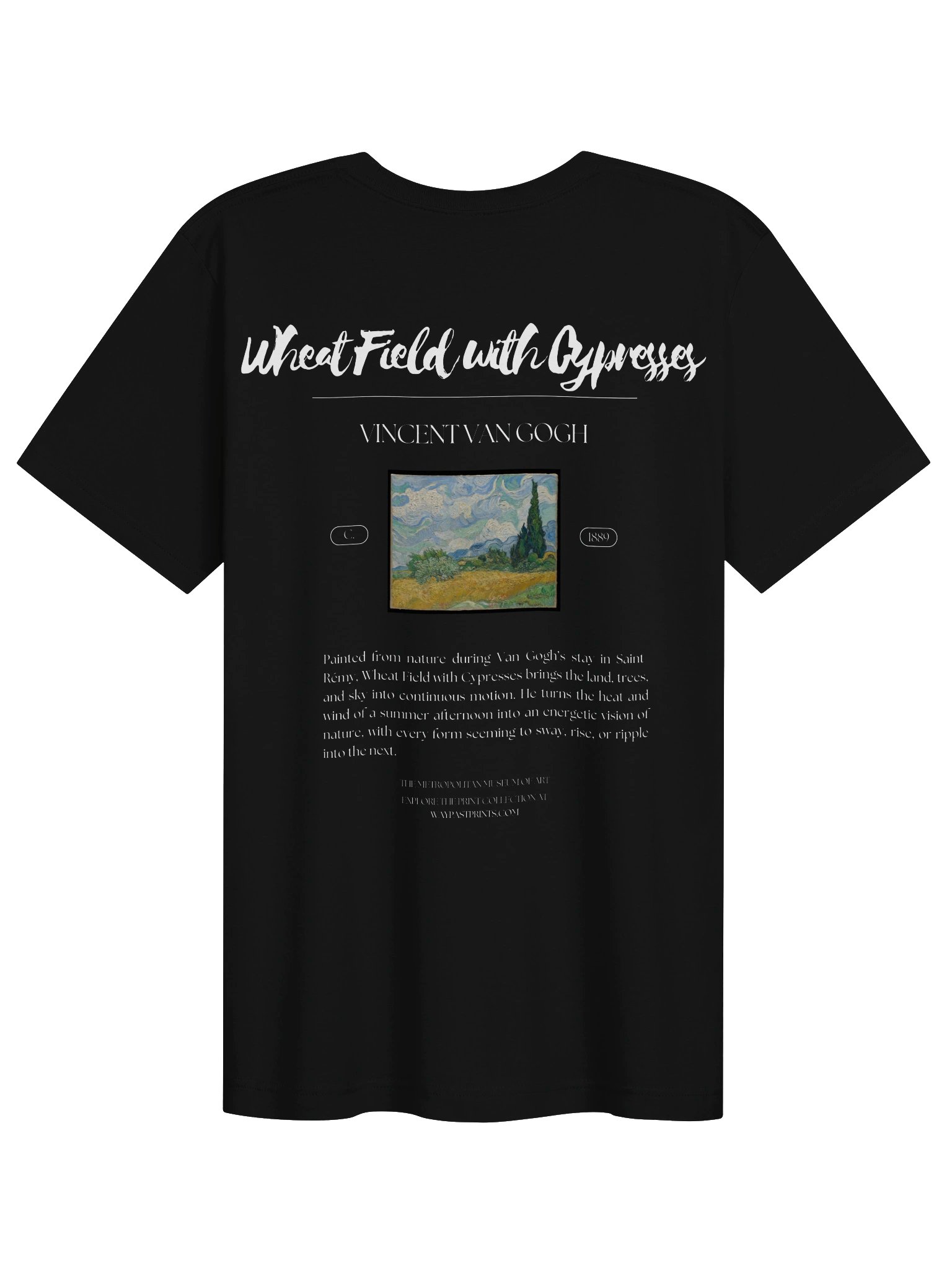 Wheat Field with Cypresses (Vincent van Gogh) T-Shirt product image (6)