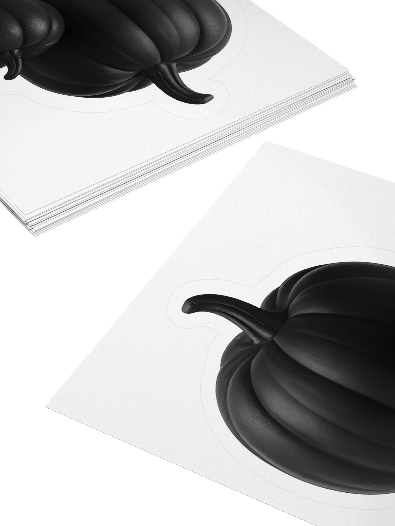 Black Matte Pumpkin Sticker product image (11)
