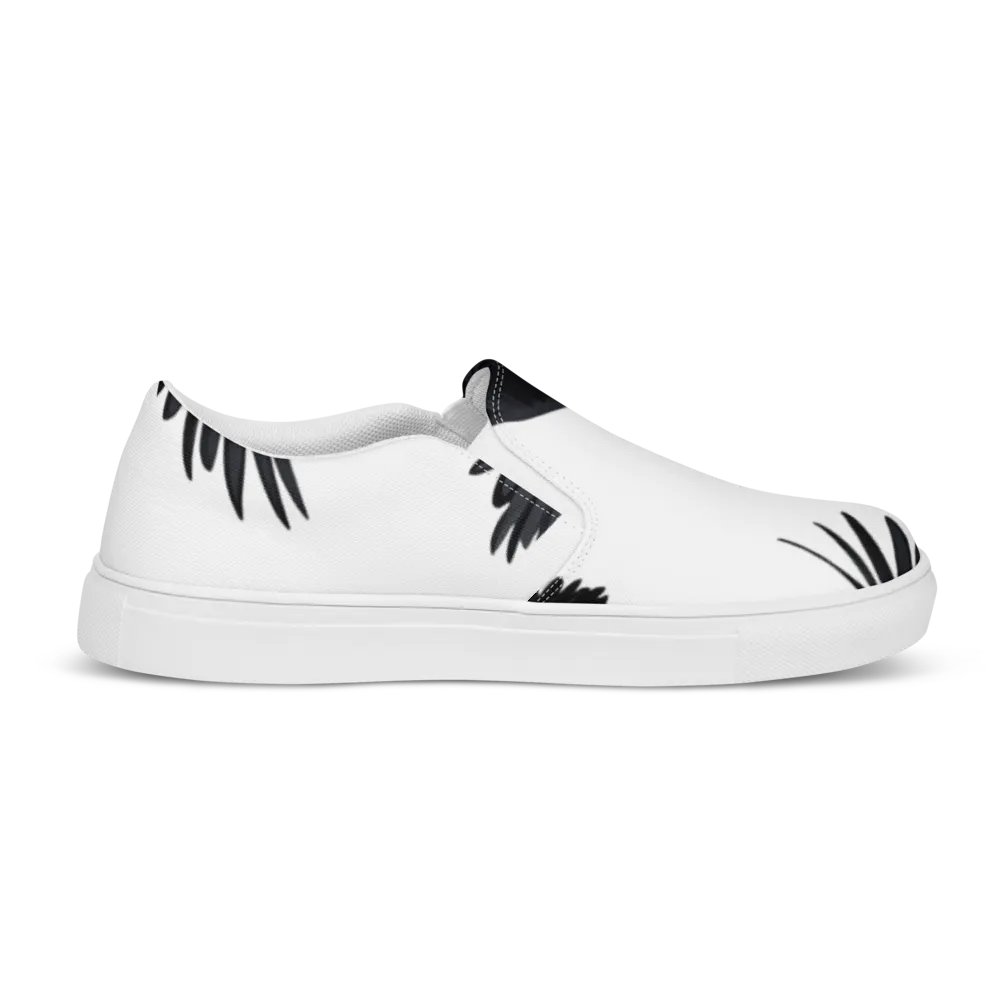 Men's Slip-On Canvas Shoes with Unique Crow Design 🖤 product image (10)