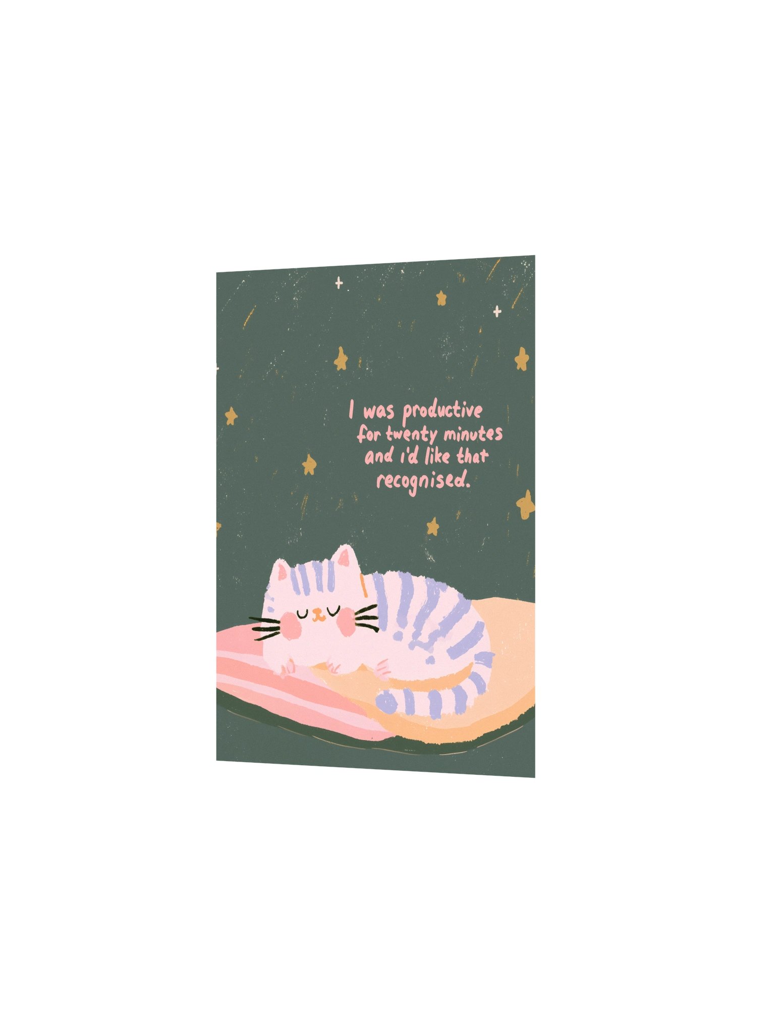 I Was Productive for Twenty Minutes Cat Poster product image (14)