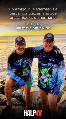 🎣 Hay amigos que llegan para compartir una jornada… y terminan convirtiéndose en hermanos de la vida.

Porque pescar no es so...