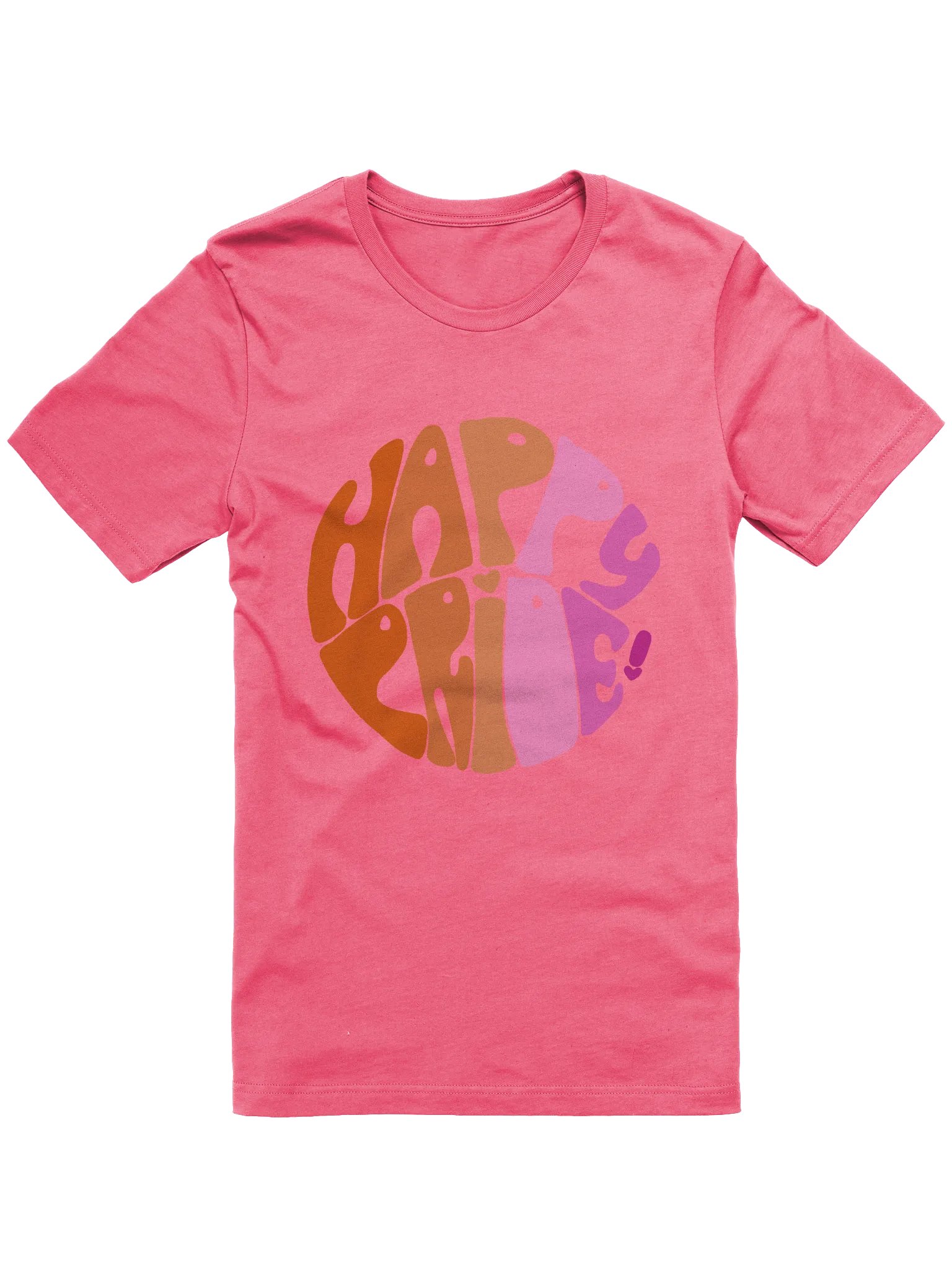 Lesbian Happy Pride big print tee product image (1)