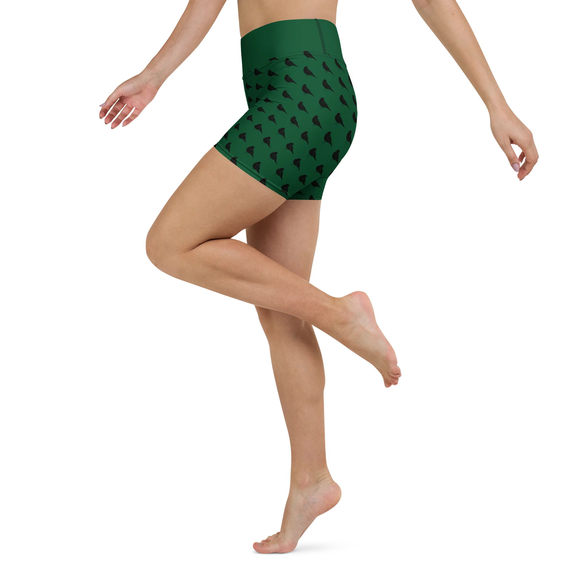 The Wandering Nightingale Yoga Shorts product image (4)