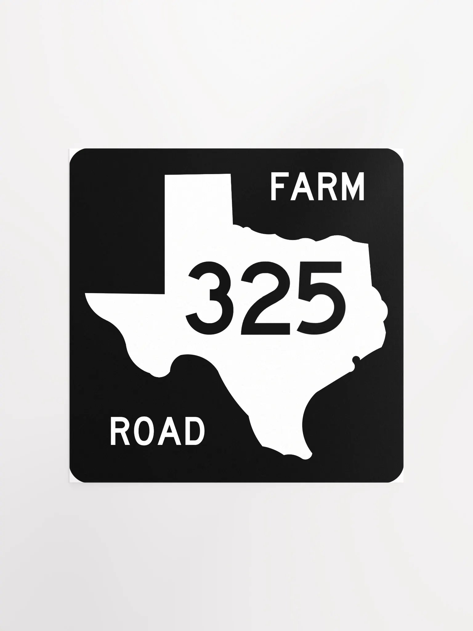 Texas Farm Road Sign FM 325 Poster product image (1)