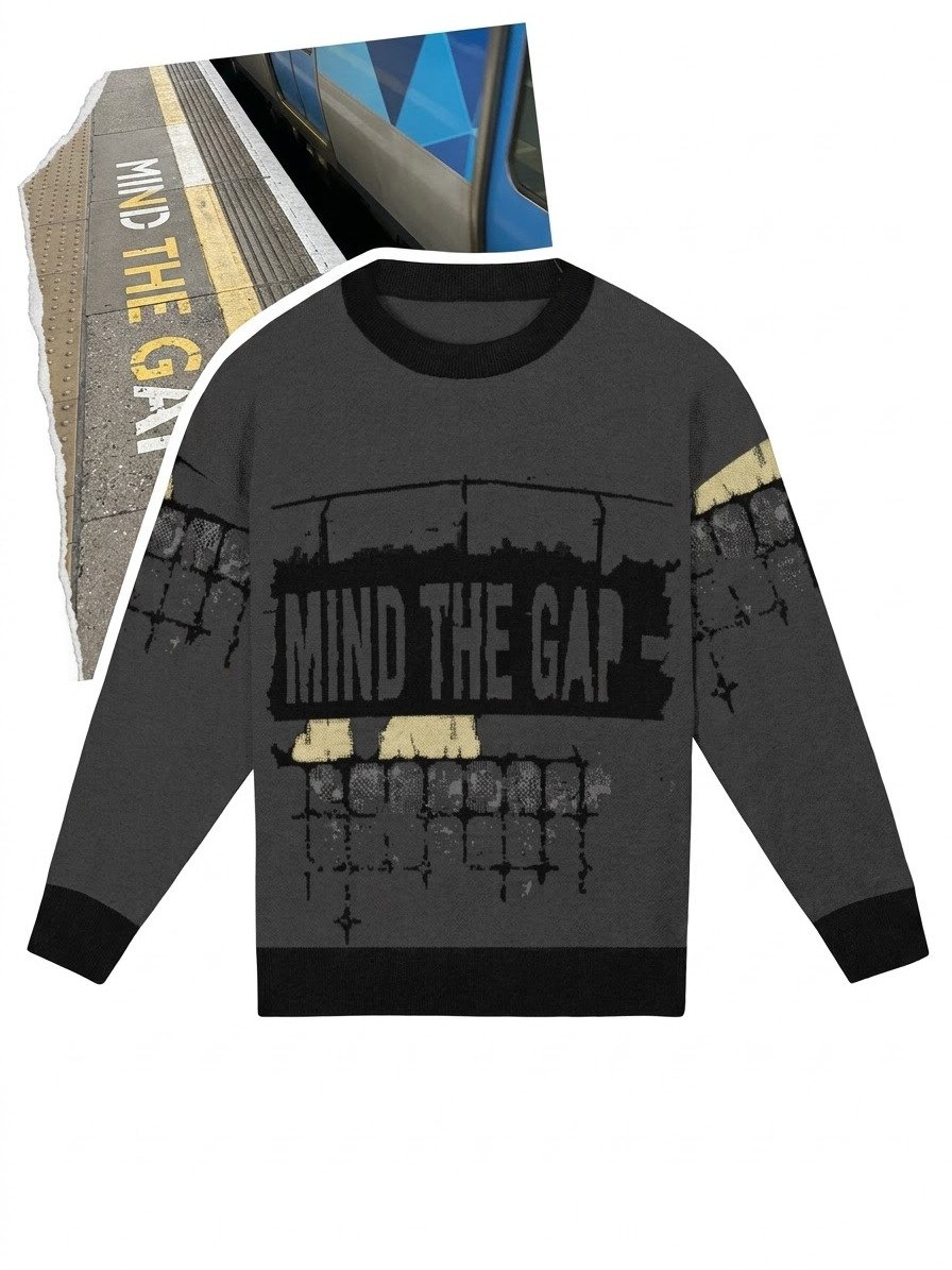 Mind The Gap | Jacquard Knit Crewneck | Industrial Streetwear product image (1)
